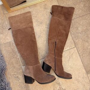 Steve Madden Tan Suede Over-the-Knee Boots